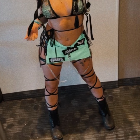 green rave skirt ✨ - Picture 5 of 5